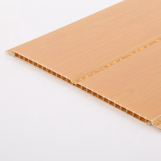 Painel de teto de PVC barato de madeira para laminação de impressão Painel UV.  Placa UV